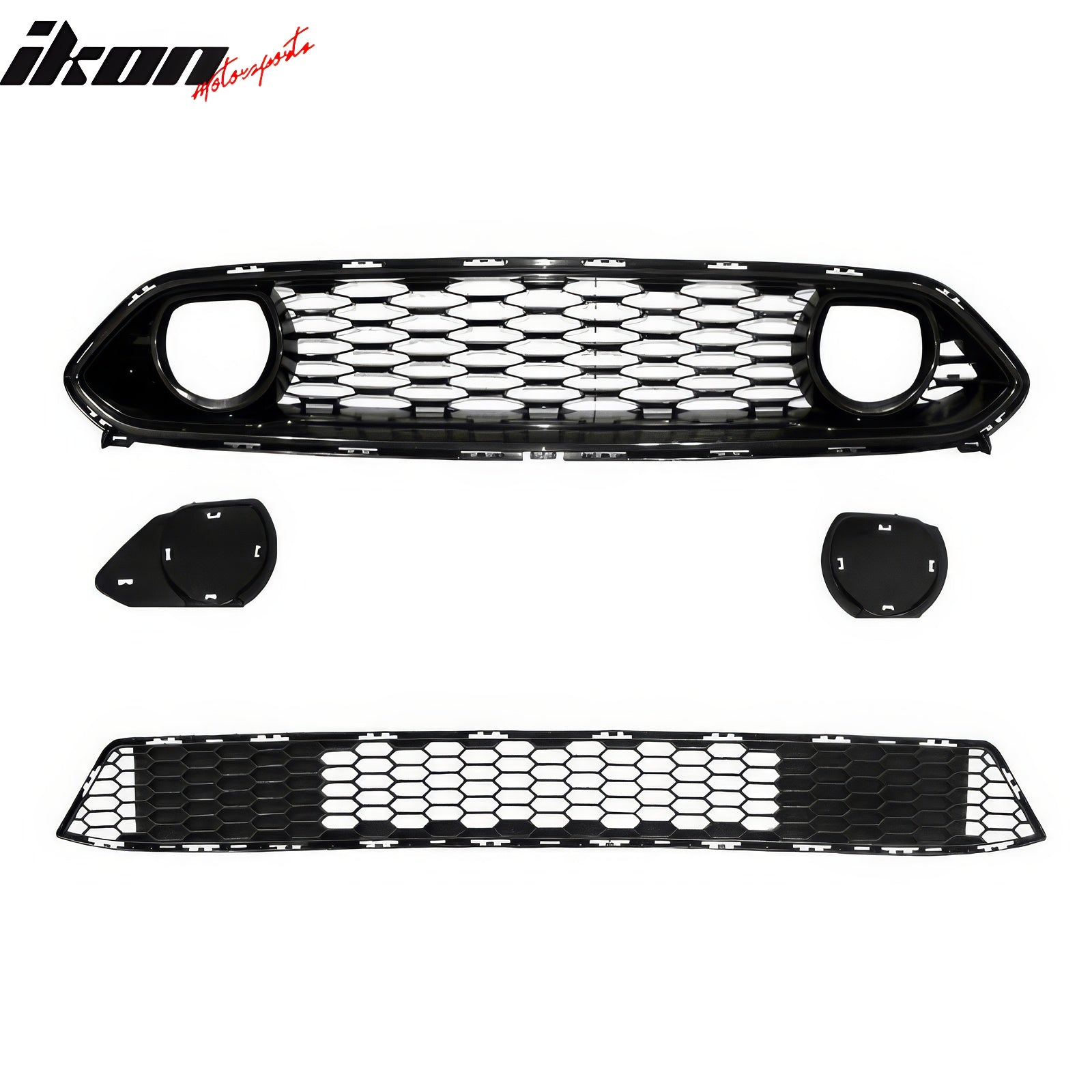 Fits 18-23 Ford Mustang Mach 1 Front Bumper Conversion 2024 LED Headlight W/ Lip