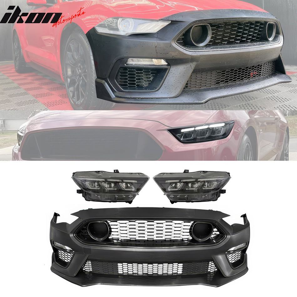 2018-2023 Ford Mustang Mach 1 Front Bumper Cover Switchback Headlights