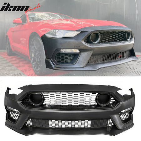 Fits 18-23 Ford Mustang 2021 Mach 1 Front Bumper Cover LED Switchback Headlights