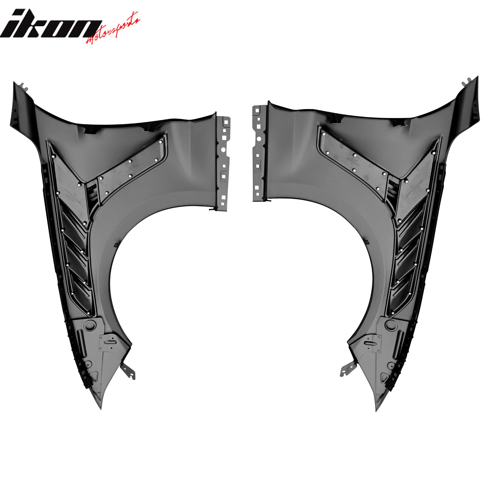 Fits 18-23 Ford Mustang V6/GT/Bullitt GTD Style Front Side Fenders - Aluminum