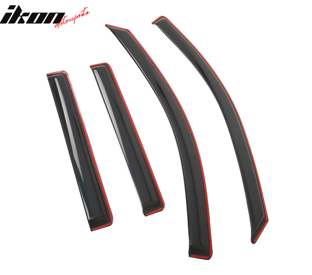 IKON MOTORSPORTS In Channel Window Visors Compatible with 2018-2023 Chevrolet Traverse, Acrylic Smoke/Tinted Rain Guards, Side Window Wind Deflectors 4PCS
