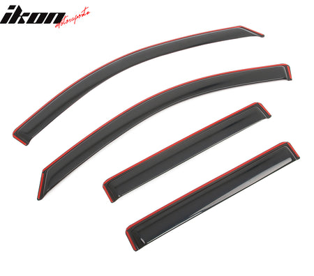 Fits 18-23 Chevy Traverse Window Visors Vent Rain Guards Deflectors In-Channel