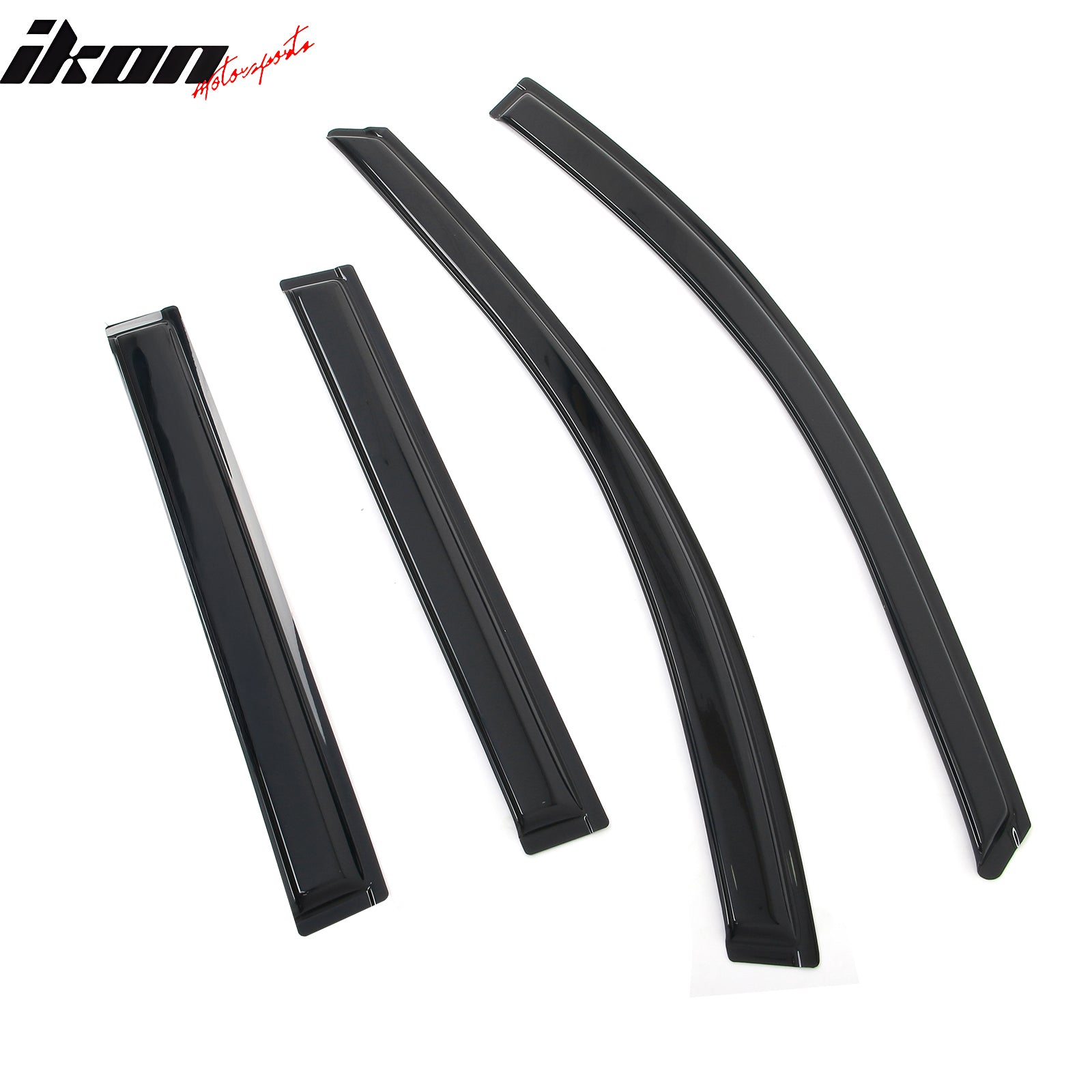 Fits 18-23 Chevy Traverse Window Visors Vent Rain Sun Guards Deflectors Tape-On