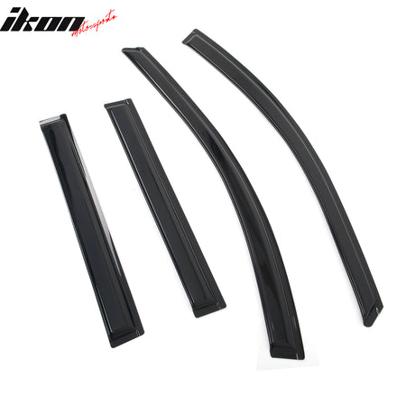 Fits 18-23 Chevy Traverse Window Visors Vent Rain Sun Guards Deflectors Tape-On