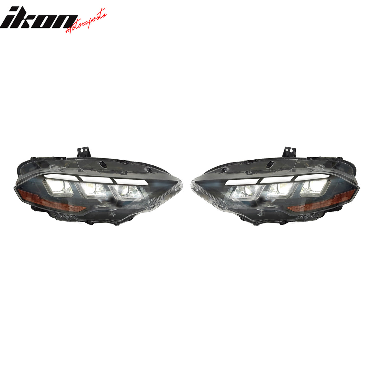 Fits 18-23 Ford Mustang EcoBoost V6 GT 2024 Style LED Headlights Lamp Pair