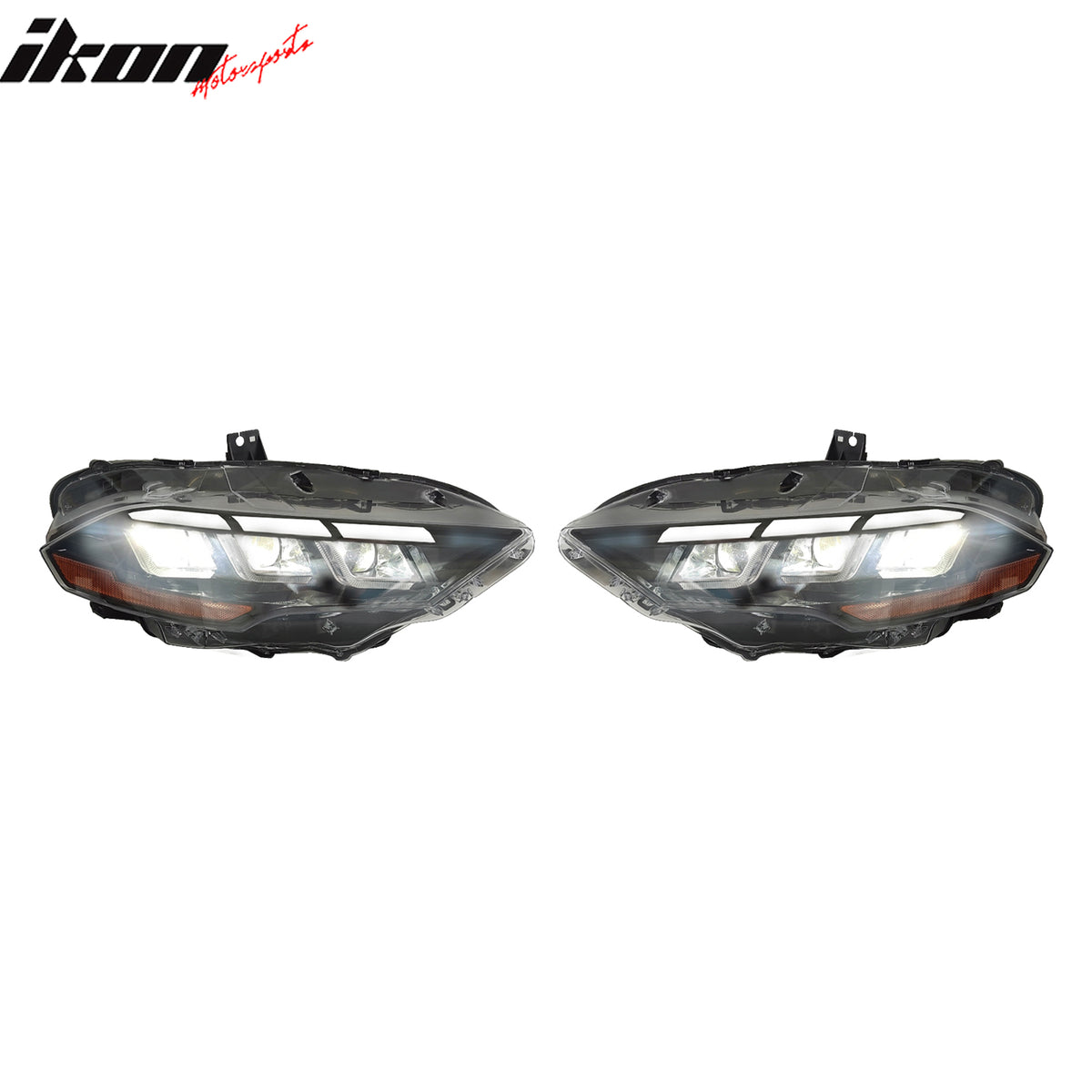 Fits 18-23 Ford Mustang EcoBoost V6 GT 2024 Style LED Headlights Lamp Pair