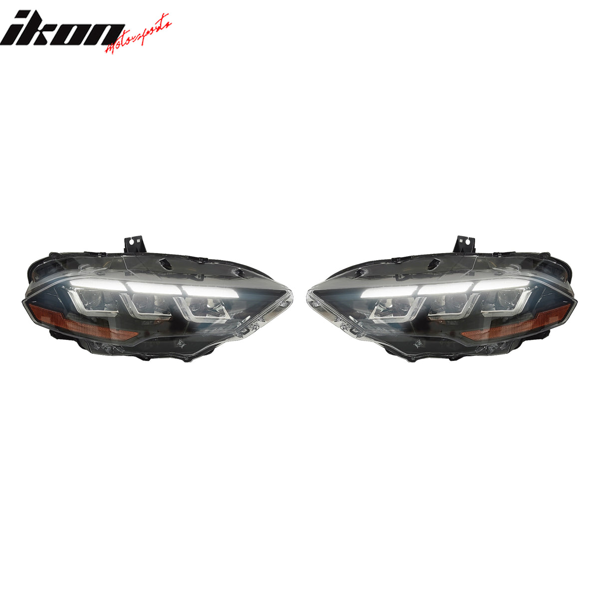 Fits 18-23 Ford Mustang EcoBoost V6 GT 2024 Style LED Headlights Lamp Pair