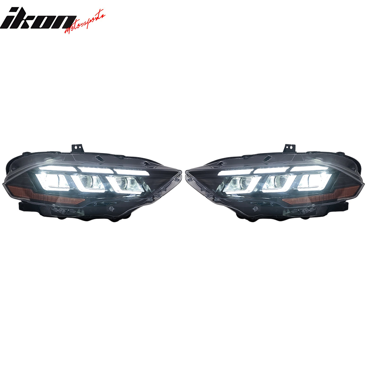 Fits 18-23 Ford Mustang 2024 Style LED Headlights Lamp W/ Sequential Turn Signal
