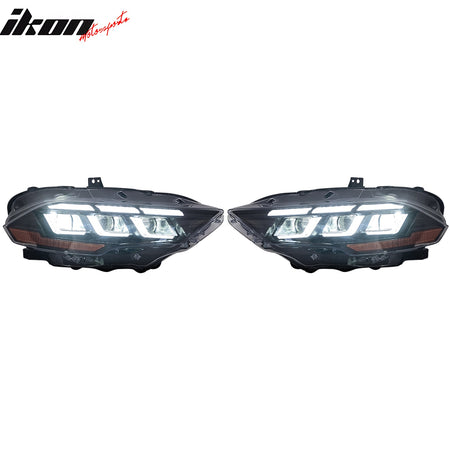 Fits 18-23 Ford Mustang 2024 Style LED Headlights Lamp W/ Sequential Turn Signal