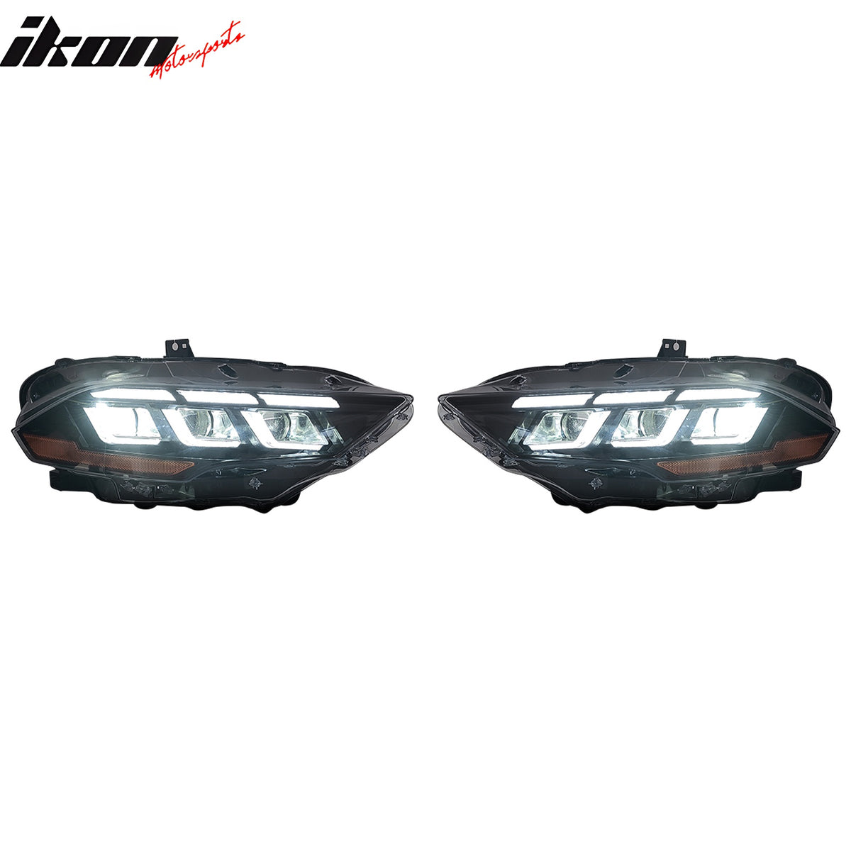 Fits 18-23 Ford Mustang 2024 Style LED Headlights Lamp W/ Sequential Turn Signal