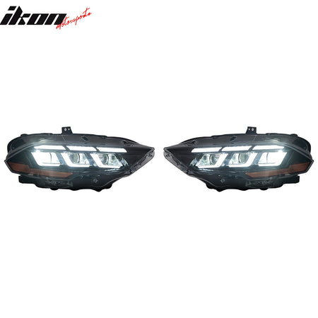 Fits 18-23 Ford Mustang 2024 Style LED Headlights Lamp W/ Sequential Turn Signal