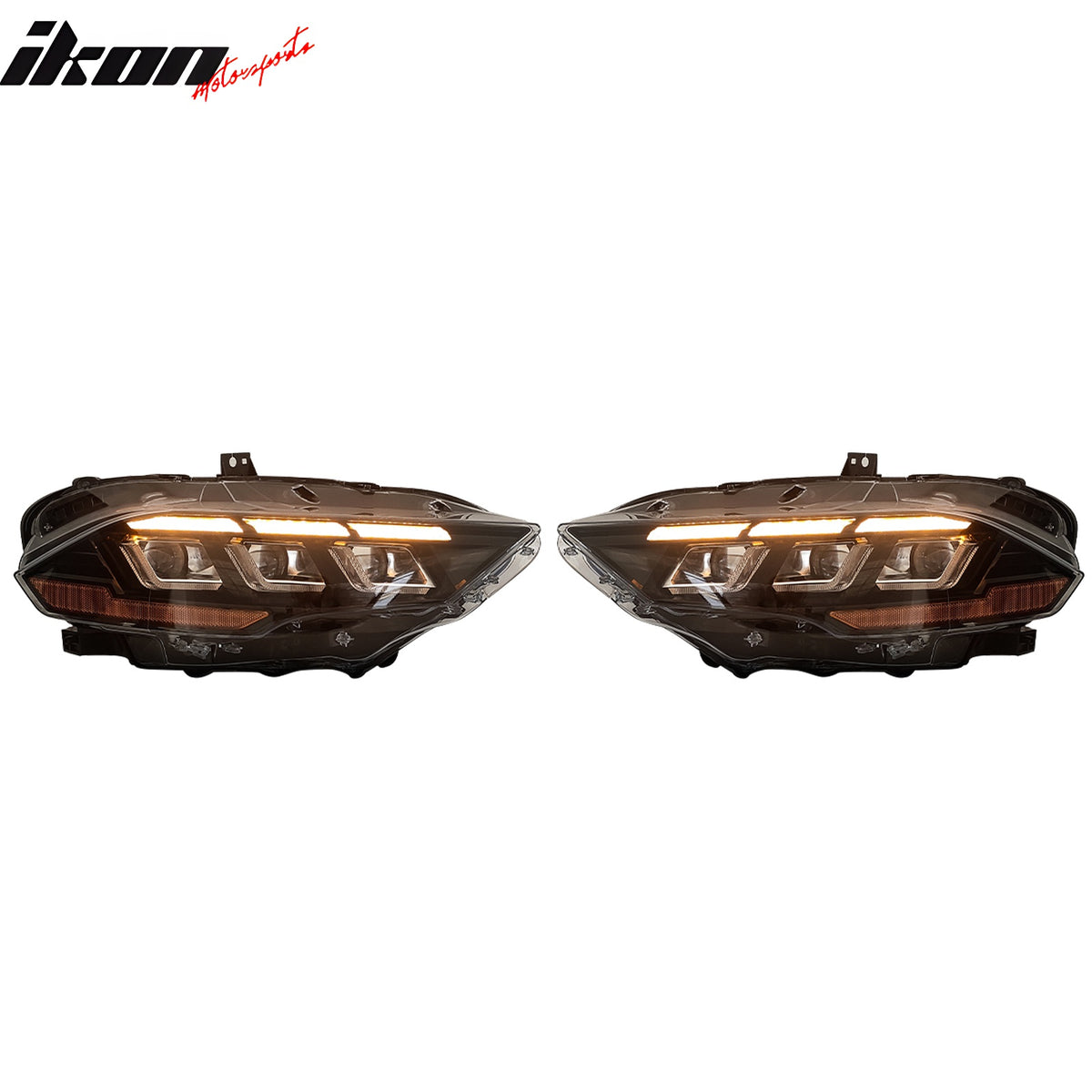 Fits 18-23 Ford Mustang 2024 Style LED Headlights Lamp W/ Sequential Turn Signal