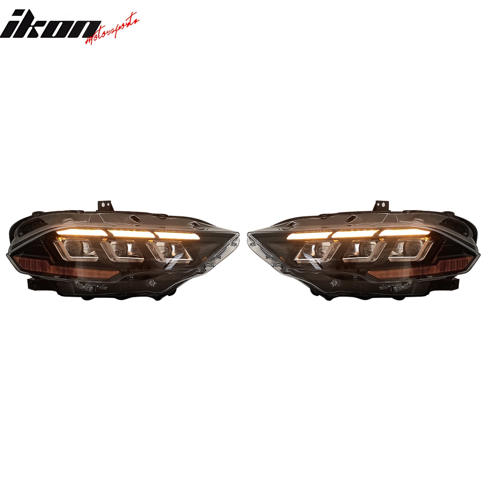Fits 18-23 Ford Mustang 2024 Style LED Headlights Lamp W/ Sequential Turn Signal