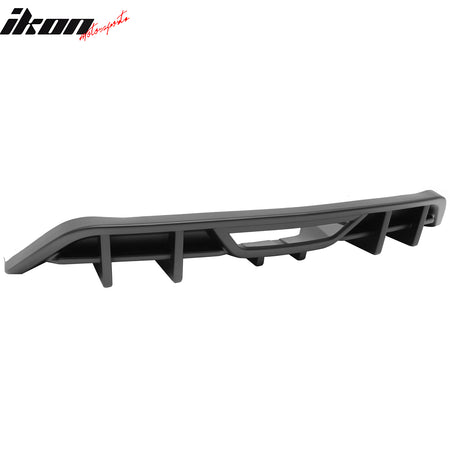 Fits 18-23 Ford Mustang Ecoboost IKON Style Rear Bumper Diffuser PP Matte Black