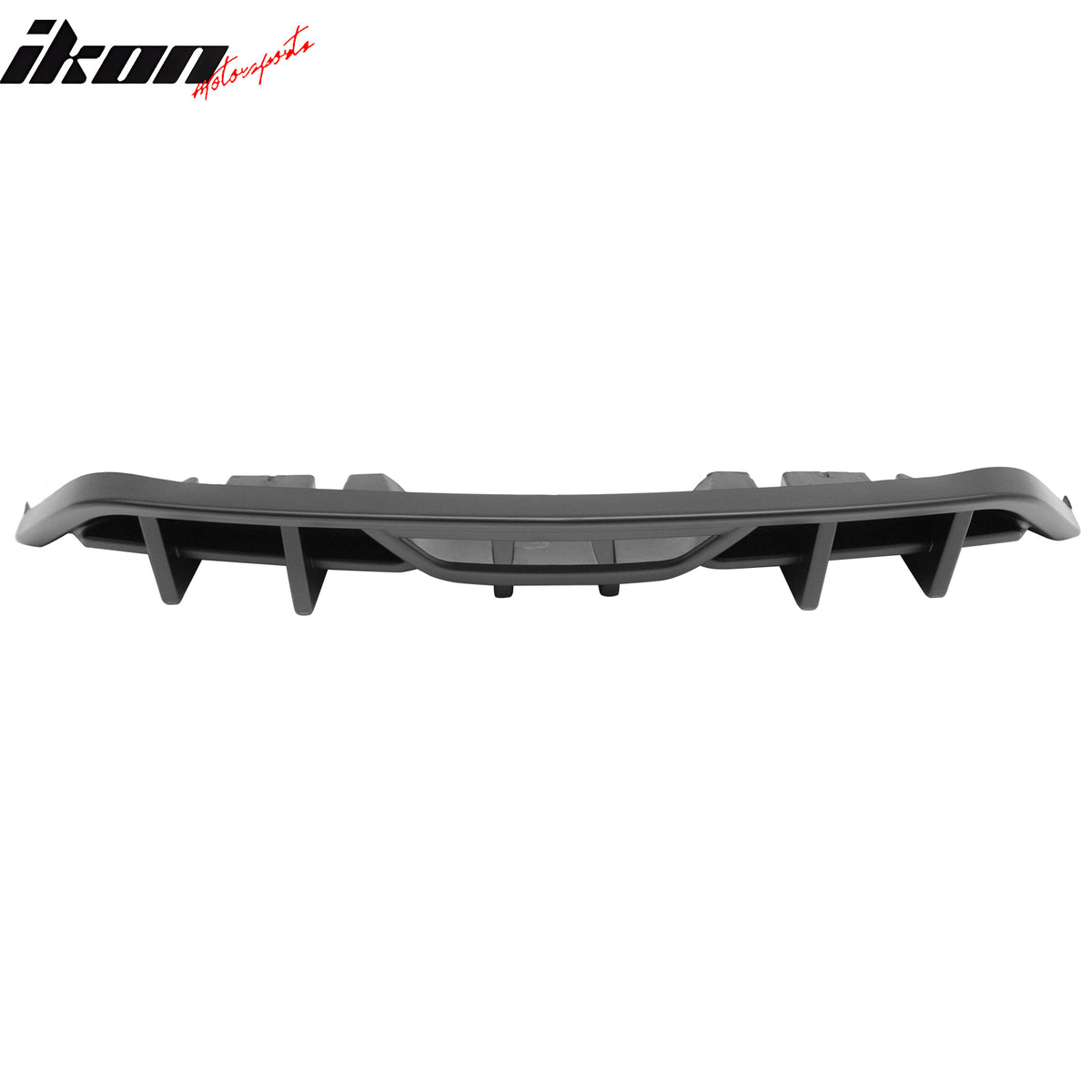 Fits 18-23 Ford Mustang Ecoboost IKON Style Rear Bumper Diffuser PP Matte Black