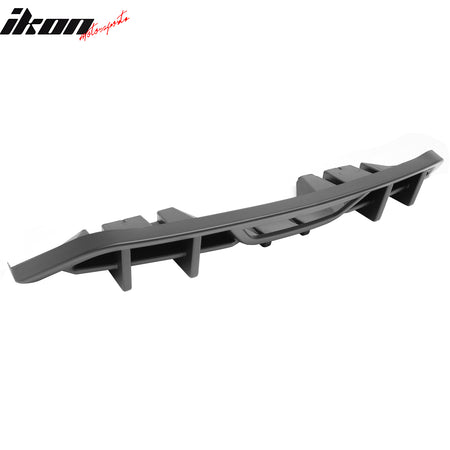 Fits 18-23 Ford Mustang Ecoboost IKON Style Rear Bumper Diffuser PP Matte Black