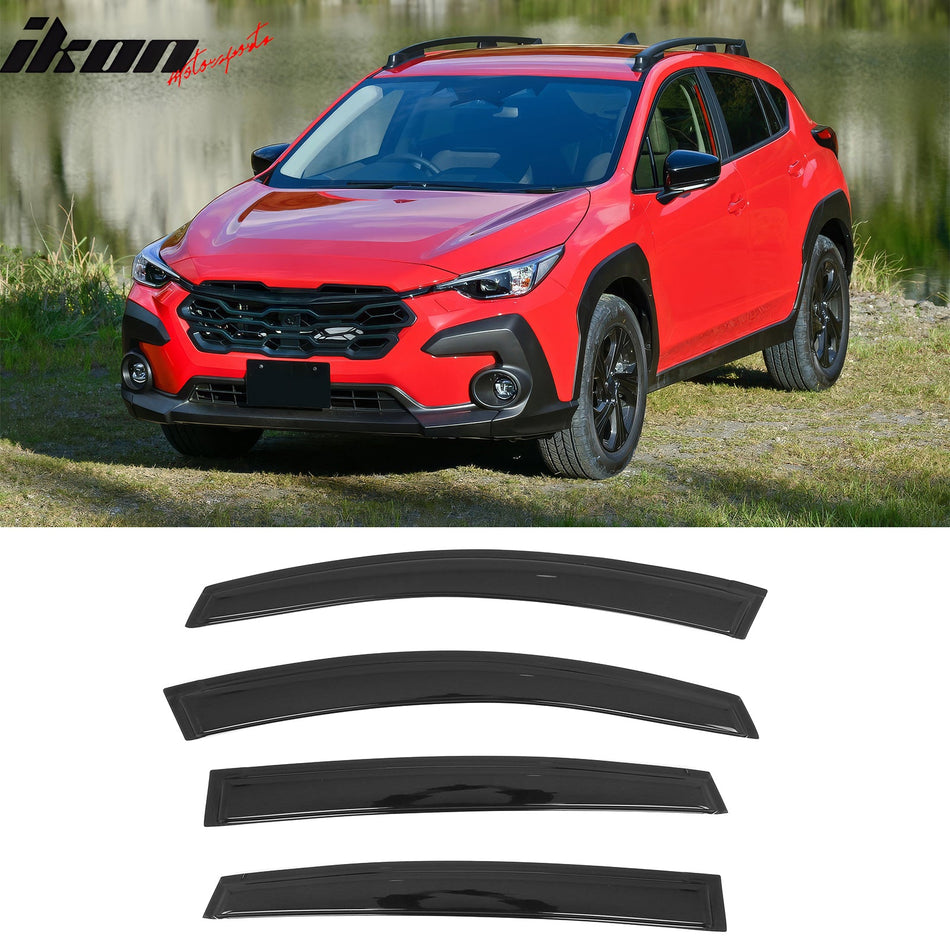 2018 - 2023 Subaru Crosstrek & 2017 - 2023 Impreza Hatchback Window VisorsIkon Motorsports