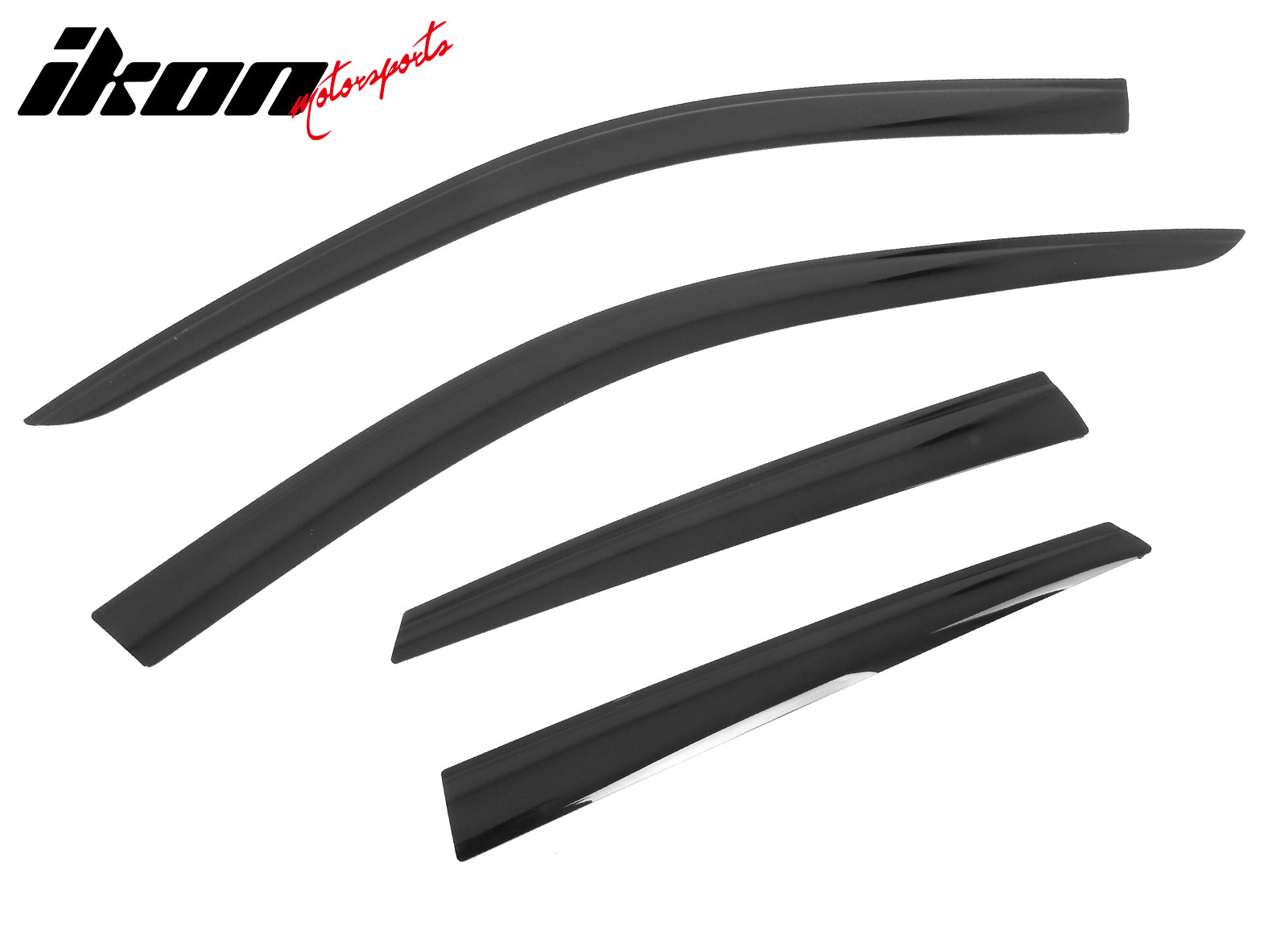 Fits 18-24 Audi Q5 SQ5 Low Profile Style Tape-On Window Visors Rain Deflectors