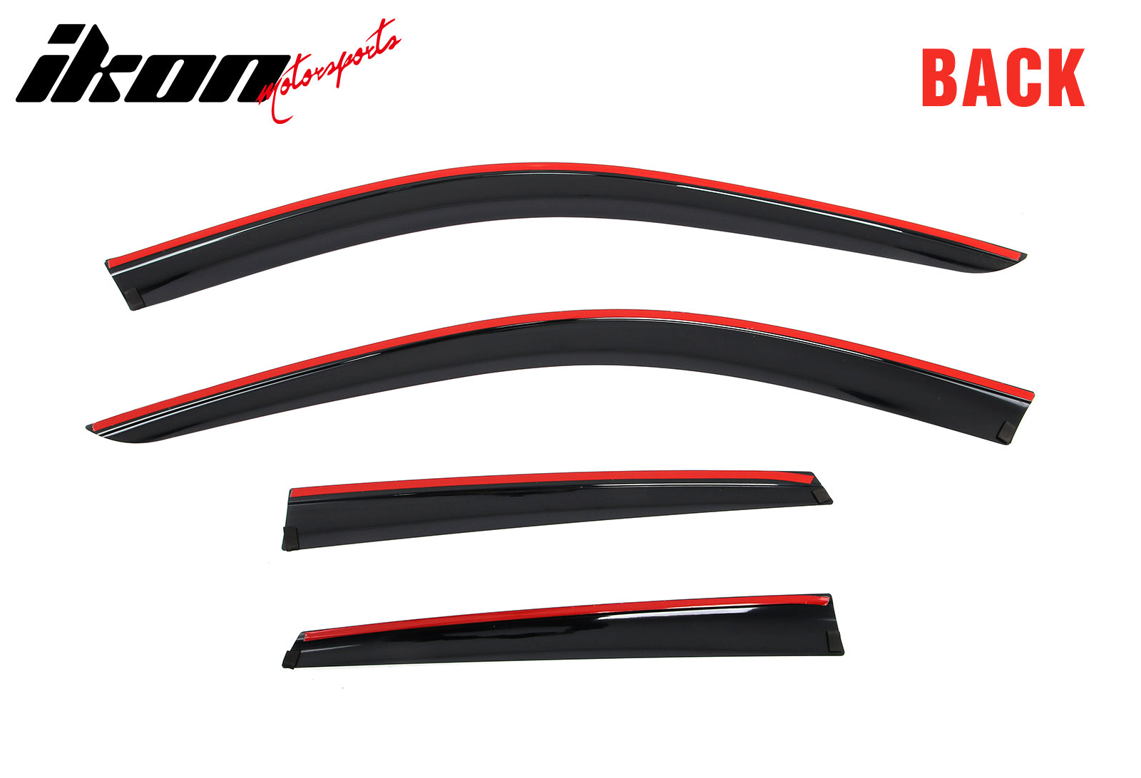 Fits 18-24 Audi Q5 SQ5 Low Profile Style Tape-On Window Visors Rain Deflectors