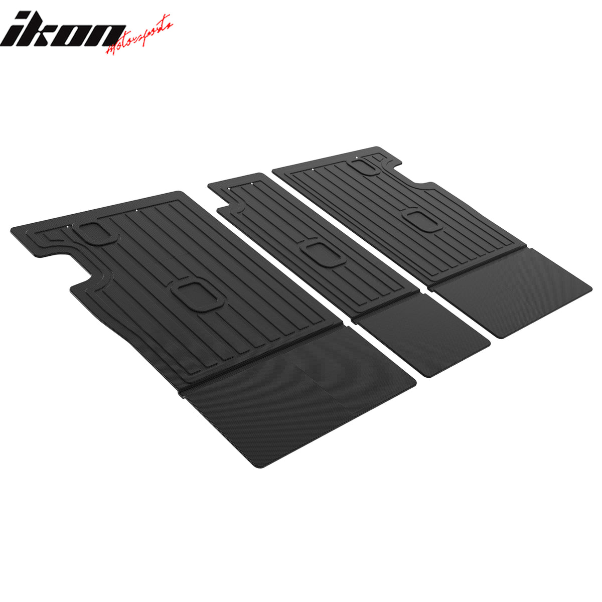 IKON MOTORSPORTS 3D TPE Backrest Mats, Compatible with 2018-2024 BMW G01 X3, All Weather Rear Seat Back Mat Cover Protector, Black
