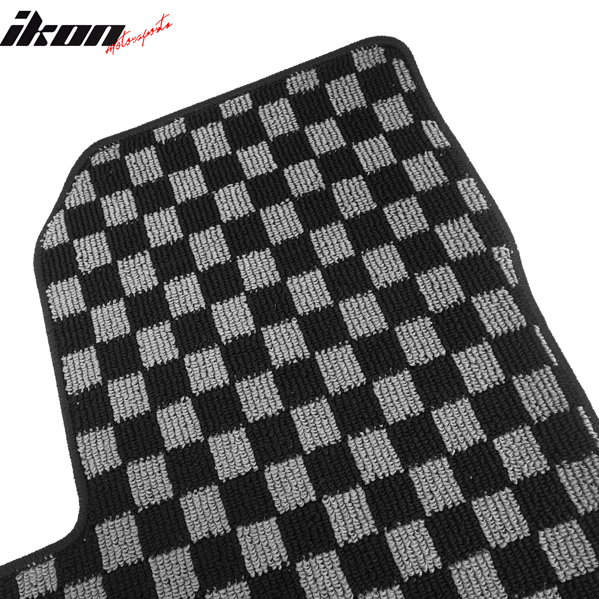 Fits 18-24 Equinox Terrain Floor Mats Non-Slip Carpet Checkered Black Gray Plaid