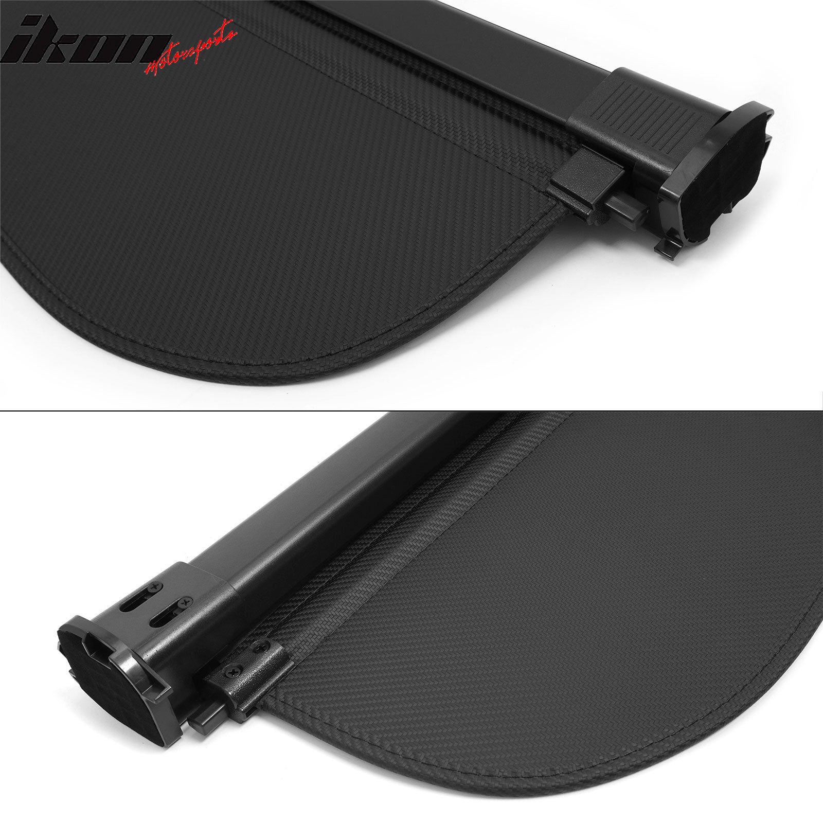 Fits 18-24 Audi Q5 & SQ5 Flip Cover Style Rear Cargo Cover Carbon Fiber Texture
