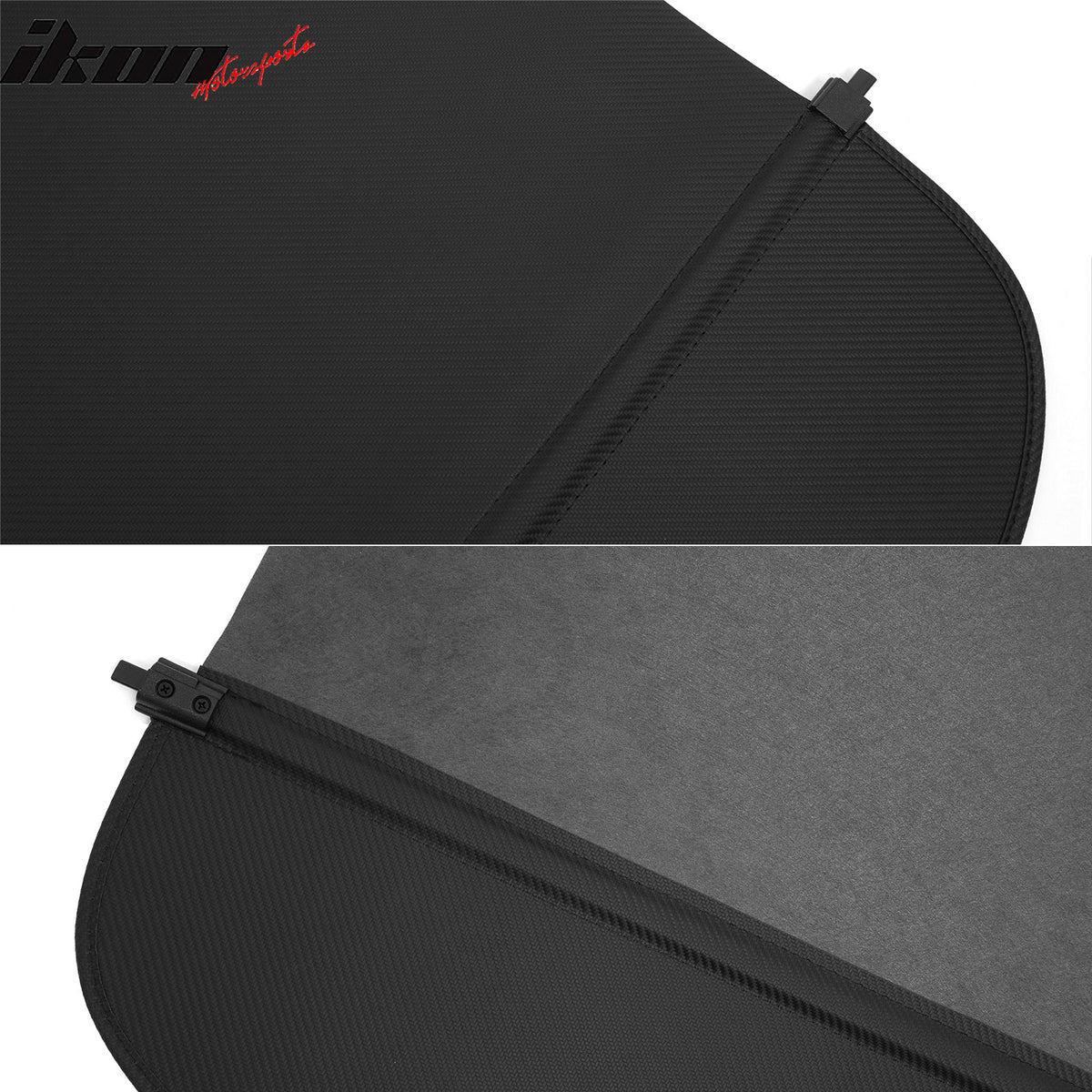 Fits 18-24 Audi Q5 & SQ5 Flip Cover Style Rear Cargo Cover Carbon Fiber Texture