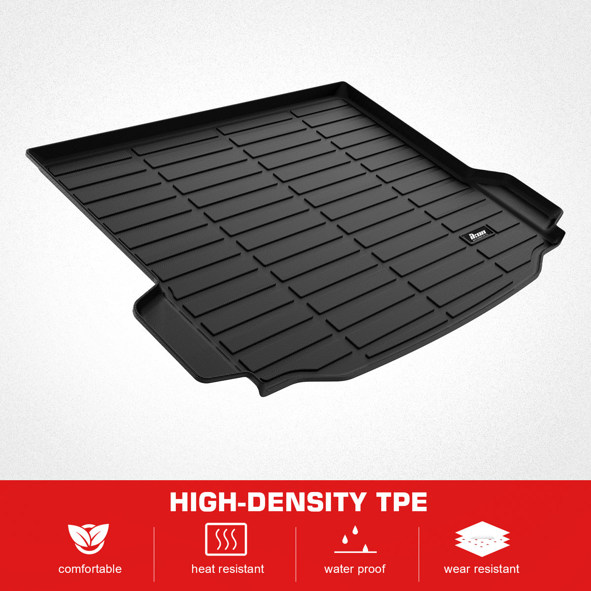 Fits 18-24 BMW G01 X3 TPE All Weather Waterproof Rear Cargo Liner Trunk Tray Mat