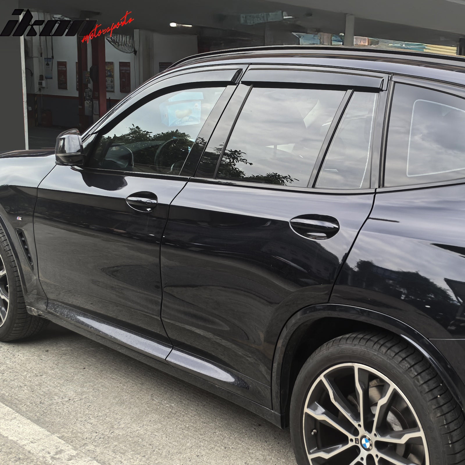 Fits 18-24 BMW G01 X3 Tape on Window Visors Vent Rain Sun Wind Guards Deflectors