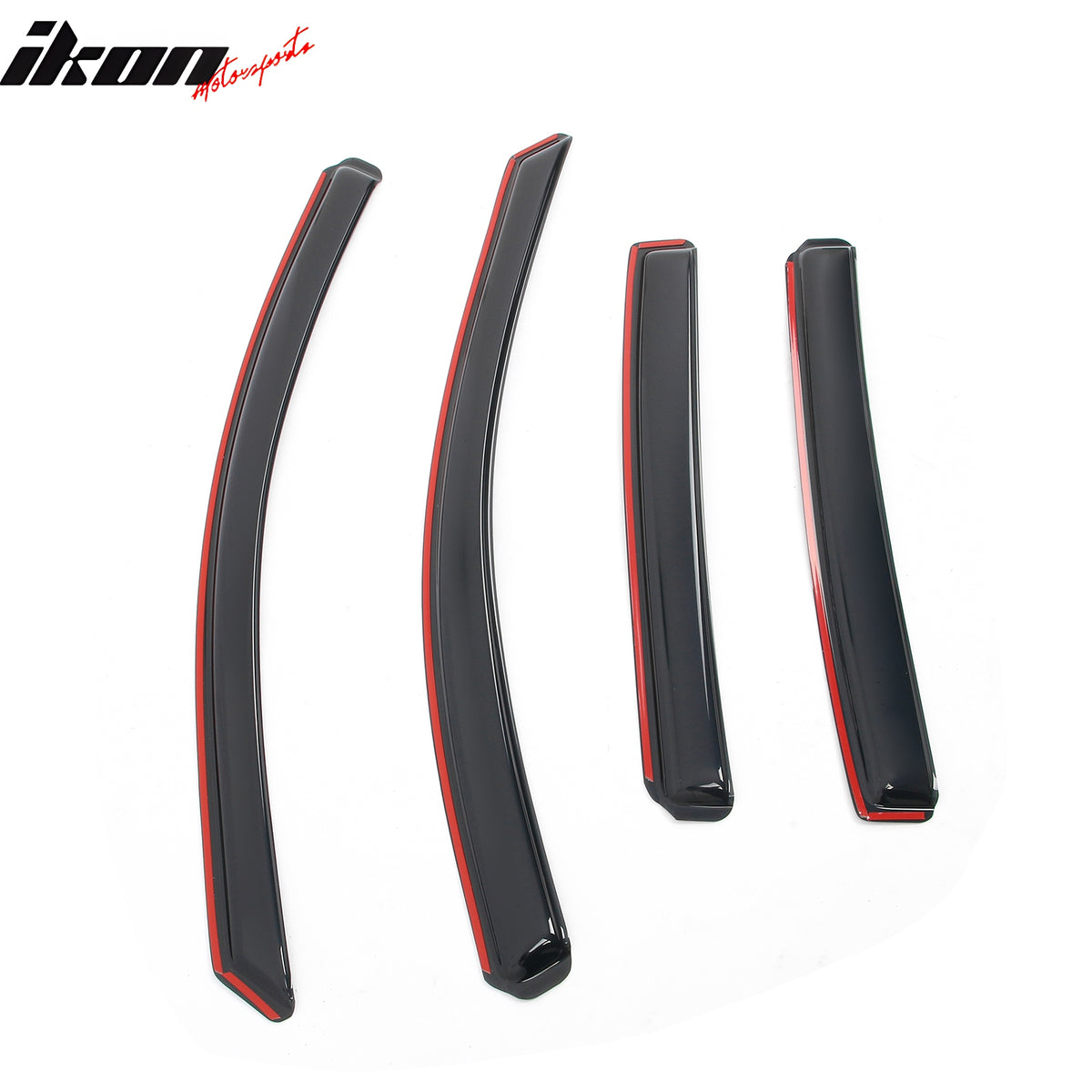 Fits 18-24 Chevy Equinox In-channel Window Visor Acrylic Side Door Deflector 4PC