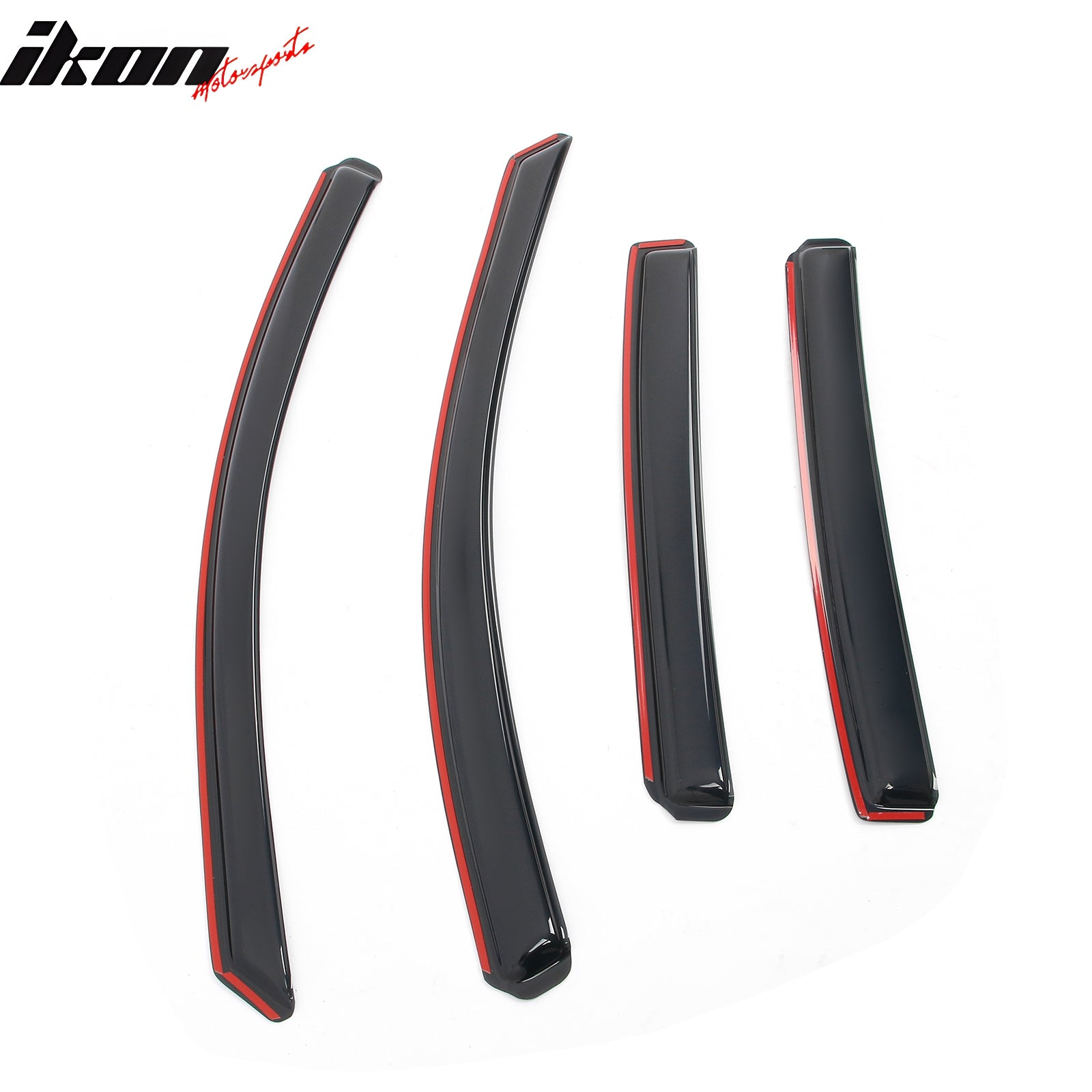 Fits 18-24 Chevy Equinox In-channel Window Visor Acrylic Side Door Deflector 4PC