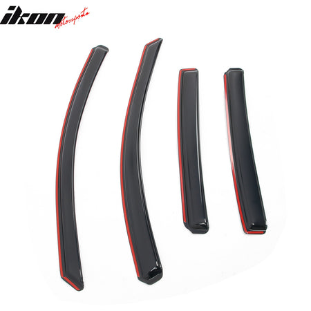 Fits 18-24 Chevy Equinox In-channel Window Visor Acrylic Side Door Deflector 4PC