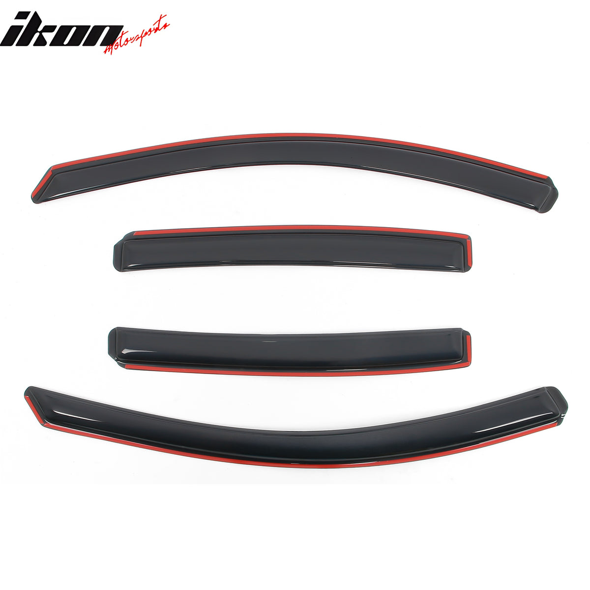 Fits 18-24 Chevy Equinox In-channel Window Visor Acrylic Side Door Deflector 4PC