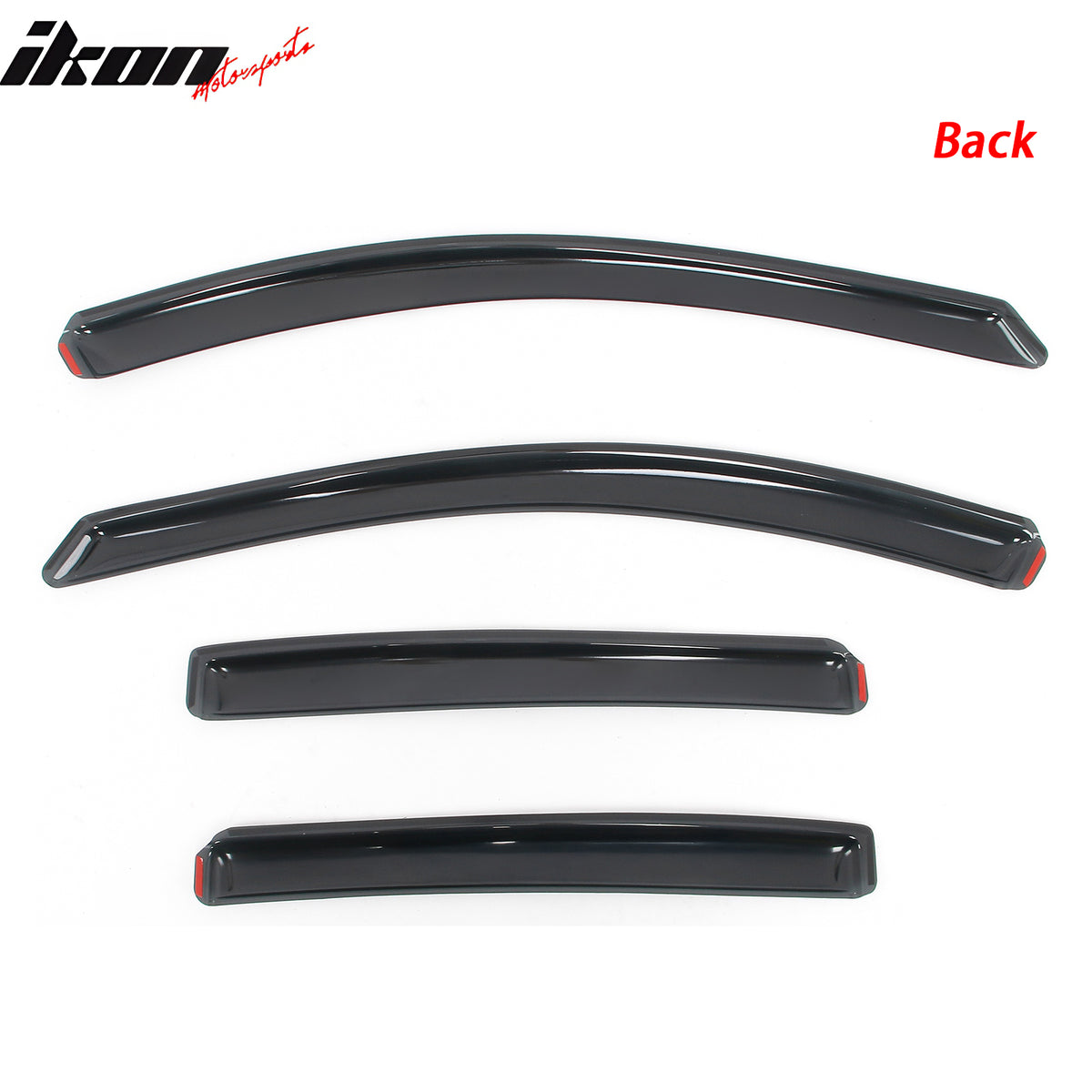 Fits 18-24 Chevy Equinox In-channel Window Visor Acrylic Side Door Deflector 4PC