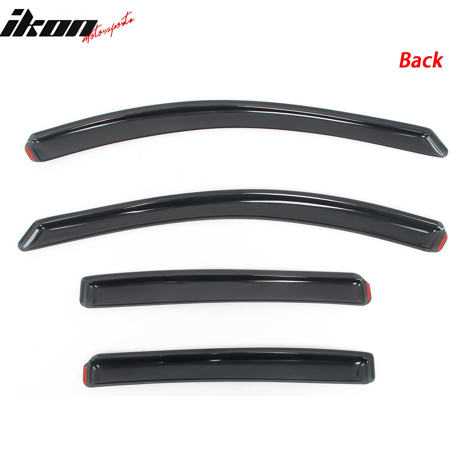 Fits 18-24 Chevy Equinox In-channel Window Visor Acrylic Side Door Deflector 4PC