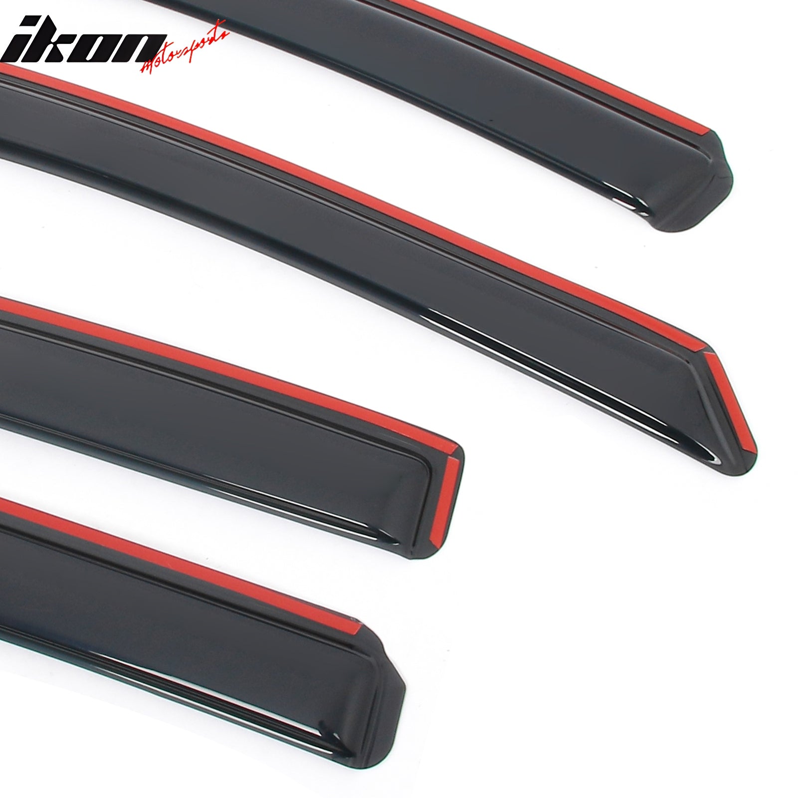 Fits 18-24 Chevy Equinox In-channel Window Visor Acrylic Side Door Deflector 4PC