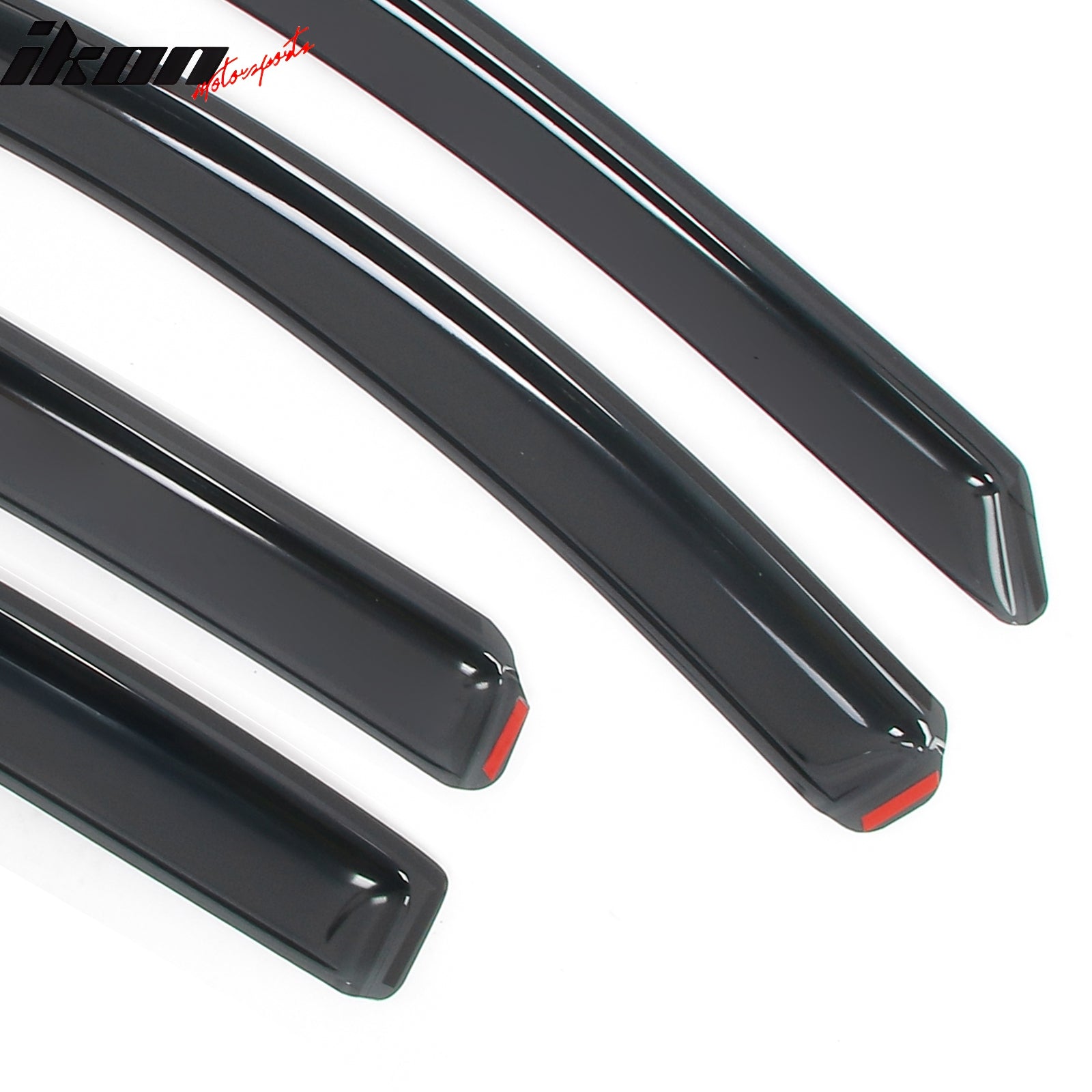 Fits 18-24 Chevy Equinox In-channel Window Visor Acrylic Side Door Deflector 4PC