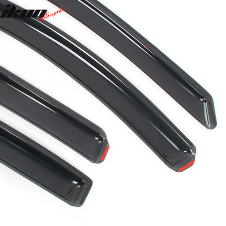Fits 18-24 Chevy Equinox In-channel Window Visor Acrylic Side Door Deflector 4PC