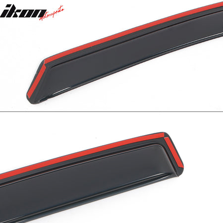 Fits 18-24 Chevy Equinox In-channel Window Visor Acrylic Side Door Deflector 4PC