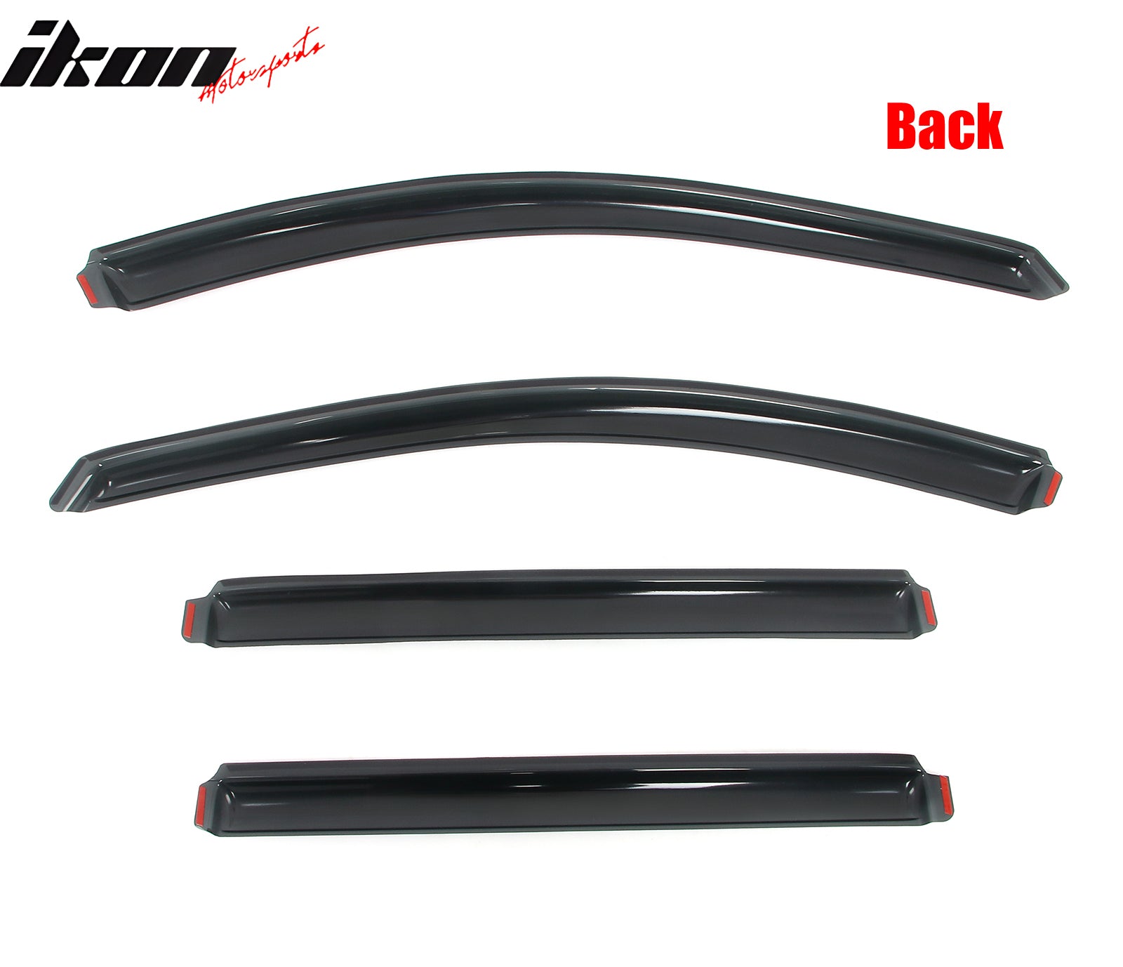 Fits 18-24 GMC Terrain In-Channel Window Visors Acrylic Side Door Rain Deflector