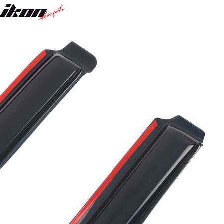 Fits 18-24 GMC Terrain In-Channel Window Visors Acrylic Side Door Rain Deflector