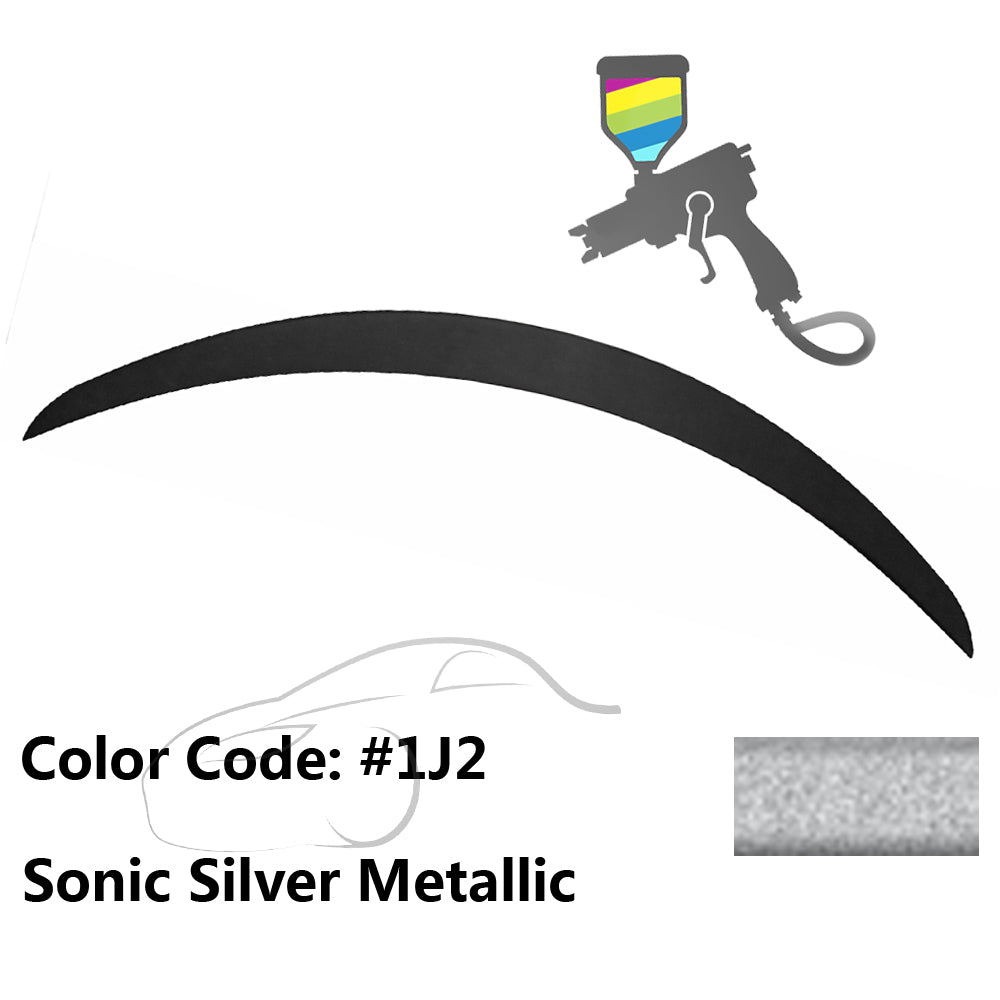 2018 - 2024 Lexus LC500 LC500H Painted Trunk Spoiler ABSPainted 1J2 Sonic Silver MetallicIkon Motorsports