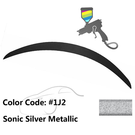 2018 - 2024 Lexus LC500 LC500H Painted Trunk Spoiler ABSPainted 1J2 Sonic Silver MetallicIkon Motorsports