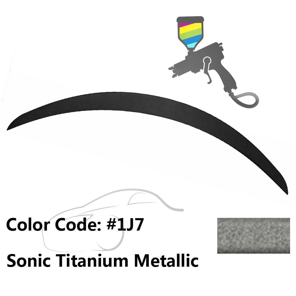 2018 - 2024 Lexus LC500 LC500H Painted Trunk Spoiler ABSPainted 1J7 Sonic Titanium MetallicIkon Motorsports