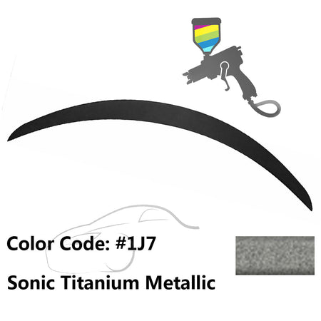 2018 - 2024 Lexus LC500 LC500H Painted Trunk Spoiler ABSPainted 1J7 Sonic Titanium MetallicIkon Motorsports