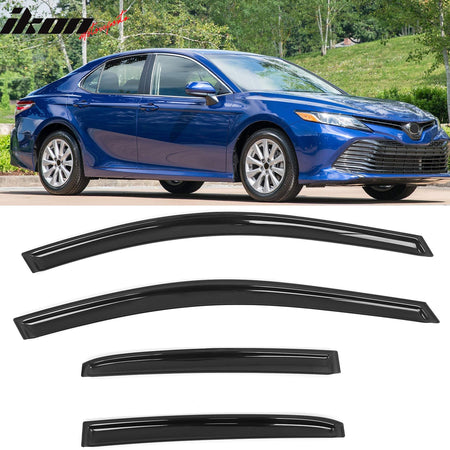 2018 - 2024 Toyota Camry 4PCS in Channel Window Visors Vent Rain GuardsIkon Motorsports