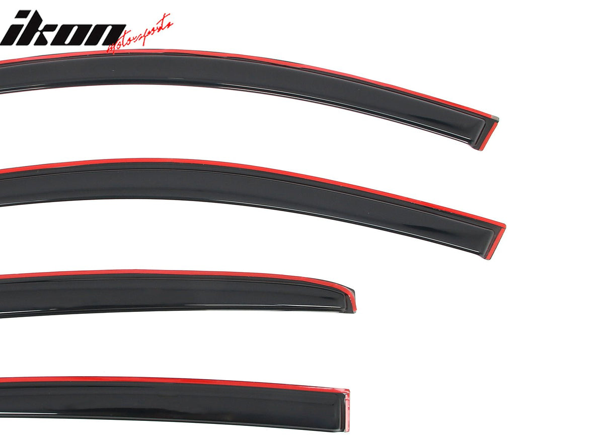 2018 - 2024 Toyota Camry 4PCS in Channel Window Visors Vent Rain GuardsIkon Motorsports