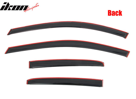 2018 - 2024 Toyota Camry 4PCS in Channel Window Visors Vent Rain GuardsIkon Motorsports