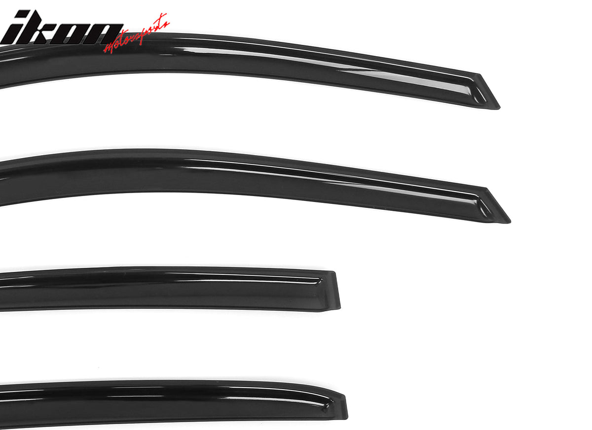 2018 - 2024 Toyota Camry 4PCS in Channel Window Visors Vent Rain GuardsIkon Motorsports