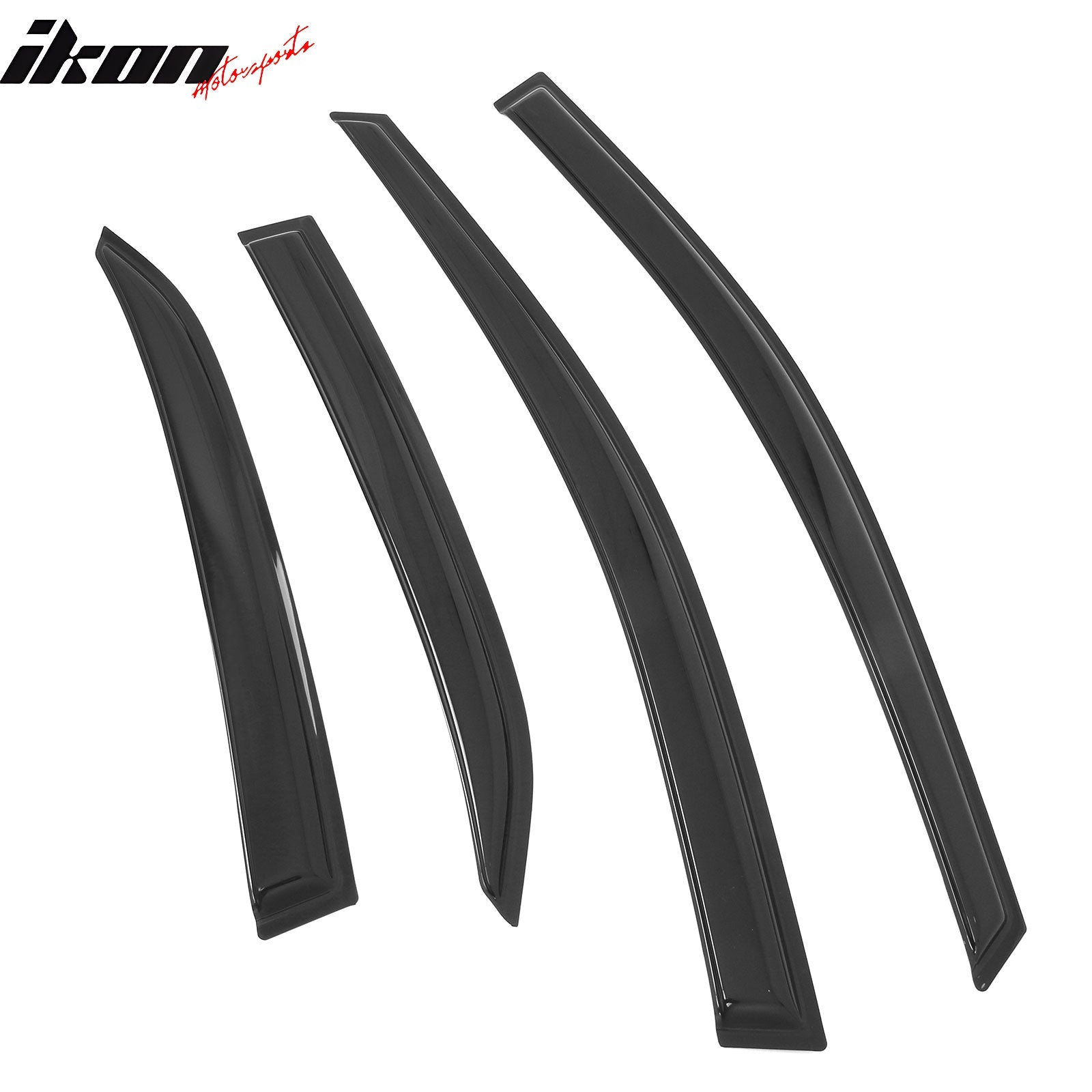 2018 - 2024 Toyota Camry 4PCS Tape on Window Visors Vent Rain Sun GuardsIkon Motorsports